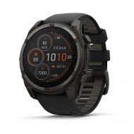 (10-02907-11G) ����� ���� Garmin, Fenix 8 51mm Saph Carbon Grey DLC titanium Black-Pebble Grey Sln 0
