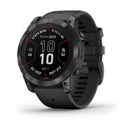 (010-02778-11G) ����� ���� Garmin, fenix 7X Pro Saph Solar Carbon Gray Ti w/Black Band 