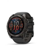 (010-02904-21G) Fenix 8 47mm AMOLED Saph Carbon Gray DLC Titanium Black-Pebble Grey Sln